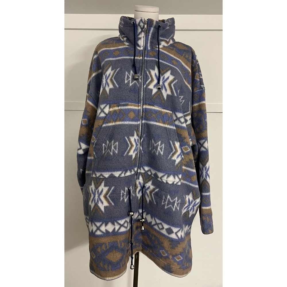 Vintage G4000 Southwestern Aztec Fleece Jacket Plus Size 22W Boho Style